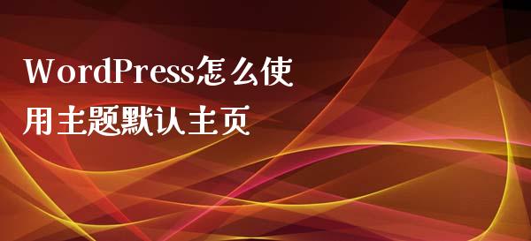 WordPress怎么使用主题默认主页-uusu优素-乐高,模型,3d打印,编程