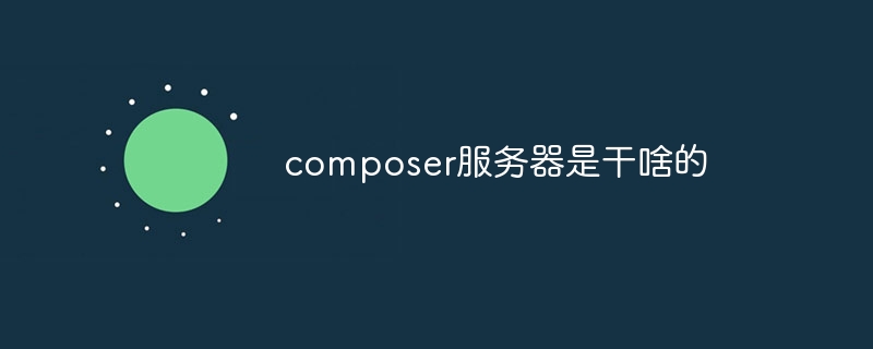 composer服务器是干啥的-uusu优素-乐高,模型,3d打印,编程