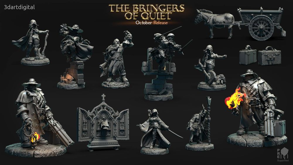 【战棋】ArtDigital The Bringers of Quiet-uusu优素-乐高,模型,3d打印,编程