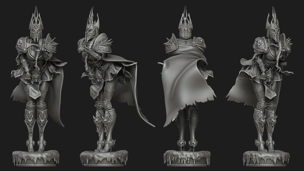 【魔兽世界】巫妖王女版-uusu优素-乐高,模型,3d打印,编程