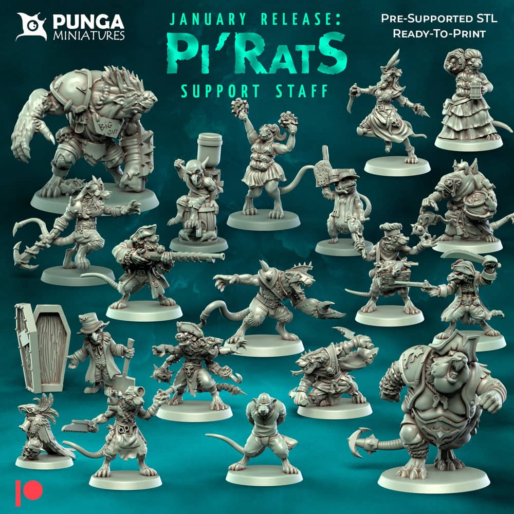 【战旗】Punga Miniatures-uusu优素-乐高,模型,3d打印,编程