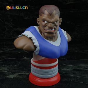 【街头霸王】拜森半身像-uusu优素-乐高,模型,3d打印,编程