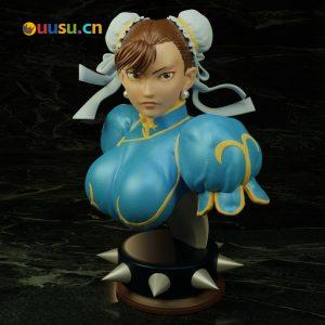 【街头霸王】春丽半身像-uusu优素-乐高,模型,3d打印,编程