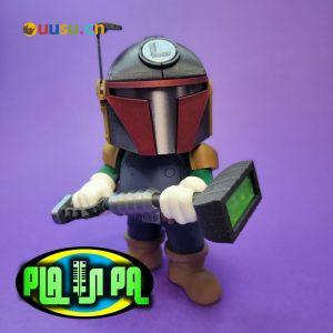 Q版曼达洛人-uusu优素-乐高,模型,3d打印,编程