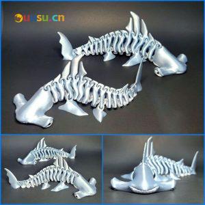 锤头骨骼鲨鱼-uusu优素-乐高,模型,3d打印,编程