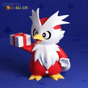 【宠物小精灵】Delibird圣诞版-uusu优素-乐高,模型,3d打印,编程