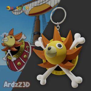 【海贼王】黄金梅丽号 钥匙扣-uusu优素-乐高,模型,3d打印,编程