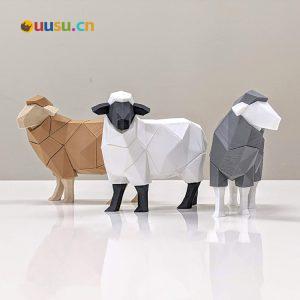 【拼图小动物】绵羊-uusu优素-乐高,模型,3d打印,编程