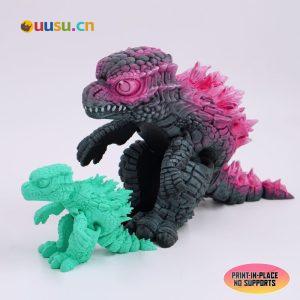 哥斯拉幼崽-uusu优素-乐高,模型,3d打印,编程
