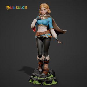 【塞尔达传说】公主-uusu优素-乐高,模型,3d打印,编程