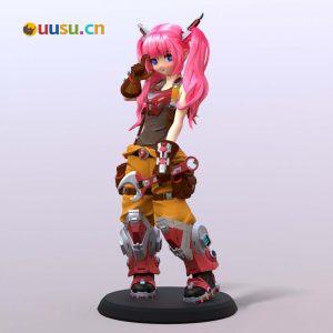 机甲少女-uusu优素-乐高,模型,3d打印,编程