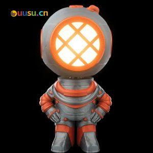 机甲潜水员台灯-uusu优素-乐高,模型,3d打印,编程