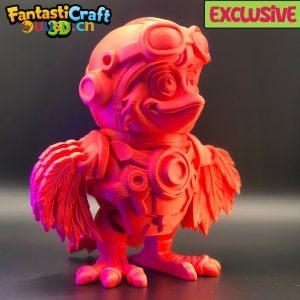 鸟星战斗机飞行员（多色）-uusu优素-乐高,模型,3d打印,编程