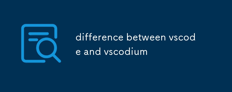 difference between vscode and vscodium-uusu优素-乐高,模型,3d打印,编程