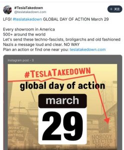 全球举行500场示威，大规模“反特斯拉”抗议将袭来-uusu优素-乐高,模型,3d打印,编程