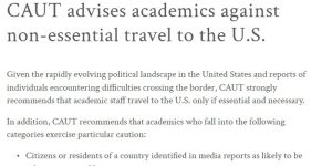 批评美国政府的学者需特别谨慎，加拿大大学教师协会对赴美发警告-uusu优素-乐高,模型,3d打印,编程