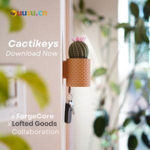 仙人球 钥匙挂钩-uusu优素-乐高,模型,3d打印,编程