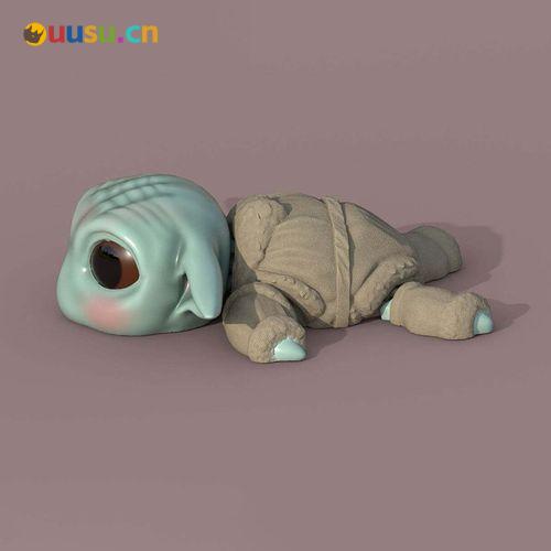 乌龟尤达宝宝-uusu优素-乐高,模型,3d打印,编程