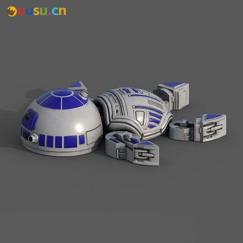乌龟R2D2-uusu优素-乐高,模型,3d打印,编程