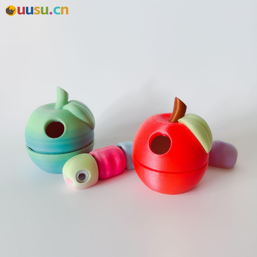 虫子苹果-uusu优素-乐高,模型,3d打印,编程