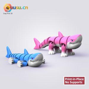 行走的鲨鱼-uusu优素-乐高,模型,3d打印,编程