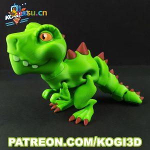 可爱的小绿龙 单色-uusu优素-乐高,模型,3d打印,编程