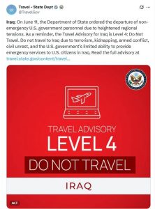 美国务院警告公民不要前往伊拉克，要求使馆非必要人员撤离-uusu优素-乐高,模型,3d打印,编程