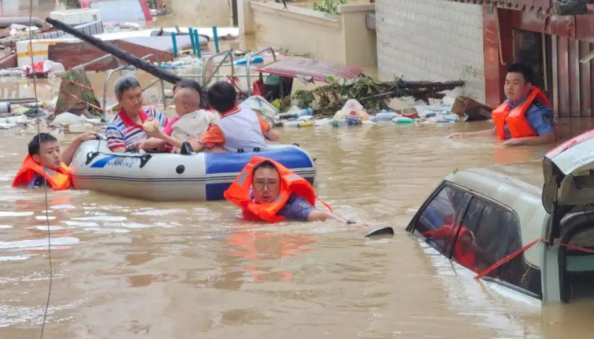 图片[2]-湖南龙山县暴雨成灾致37名中考生缺考，一小区3人在地下车库失联-uusu优素-乐高,模型,3d打印,编程
