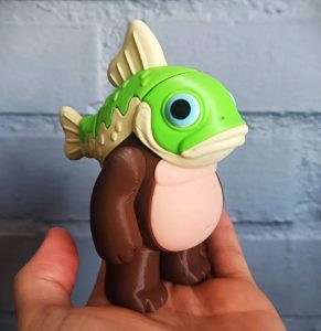 鱼头熊身兽-uusu优素-乐高,模型,3d打印,编程