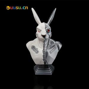 赛博兔半身像-uusu优素-乐高,模型,3d打印,编程