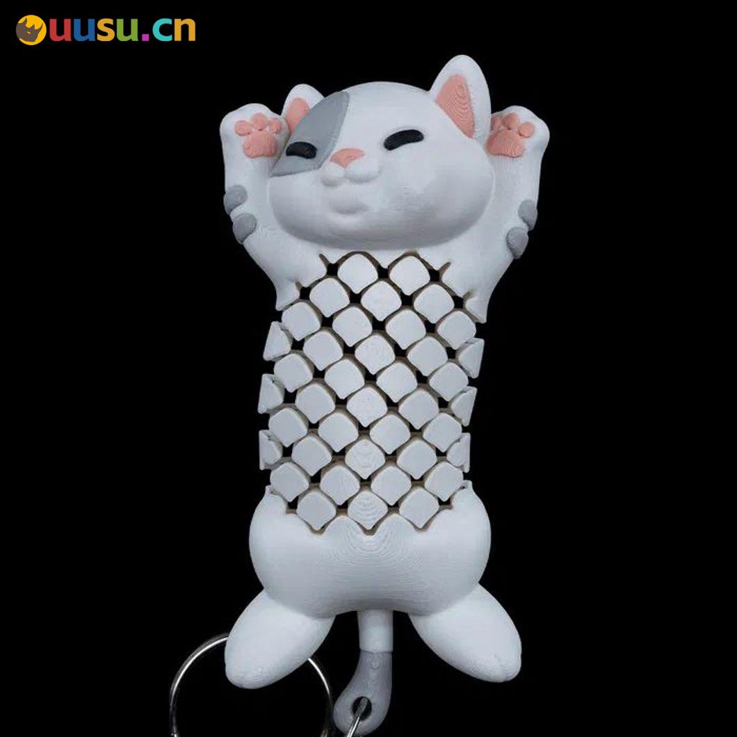猫钥匙链-uusu优素-乐高,模型,3d打印,编程