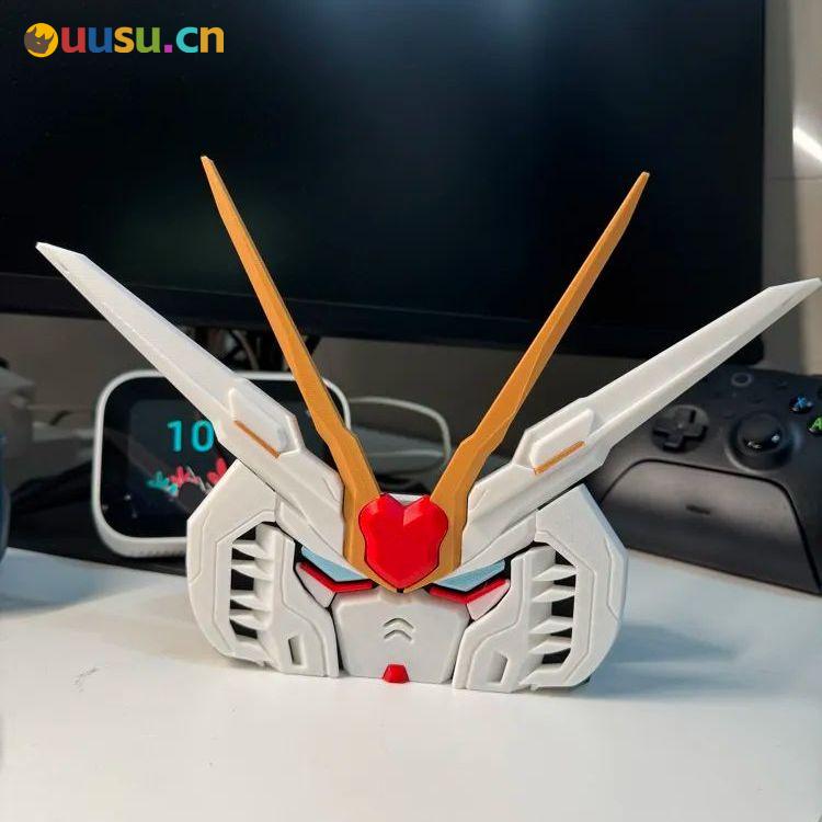 苹果笔记本高达支架-uusu优素-乐高,模型,3d打印,编程